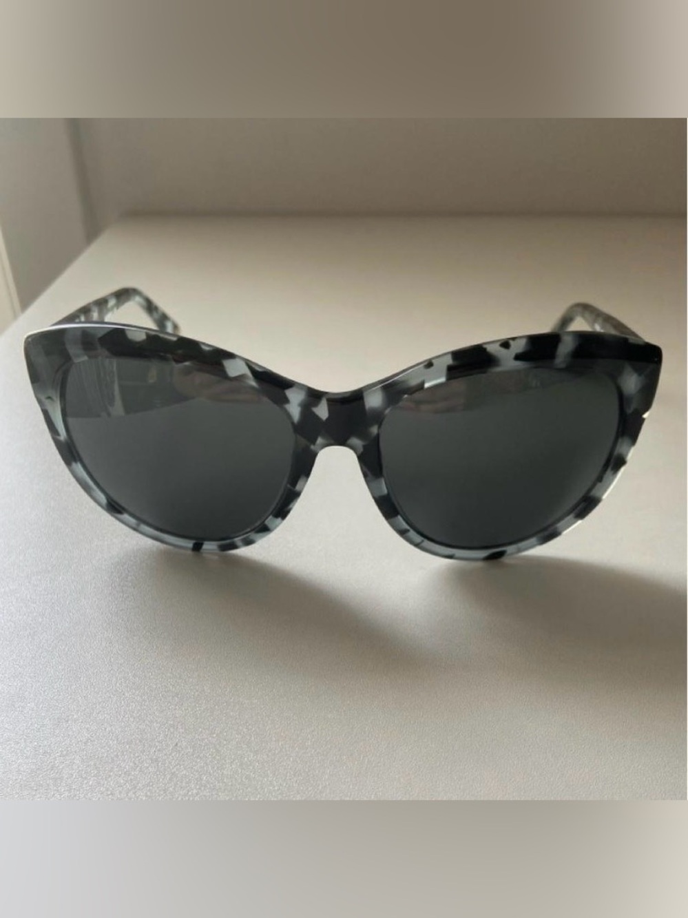 Dolce & Gabbana Cat Eye Oversized Grey Leopard Sunglasses